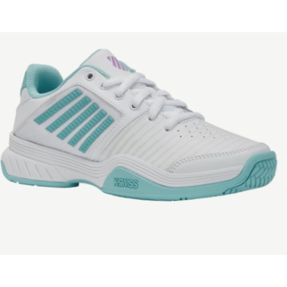 K-Swiss White Teal Athletic Sneakers Women’s Sz 8.5
